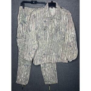 VTG US Military Camouflage Realtree‎ Bark 2pc Trousers Shirt Set Sz S NSN Combat